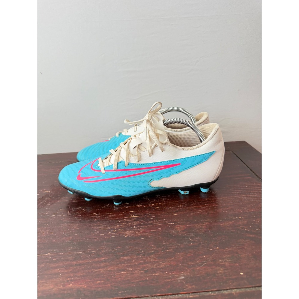 Nike Soccer Cleats Phantom GX Academy Baltic Blue Pink Mens Size 8.5